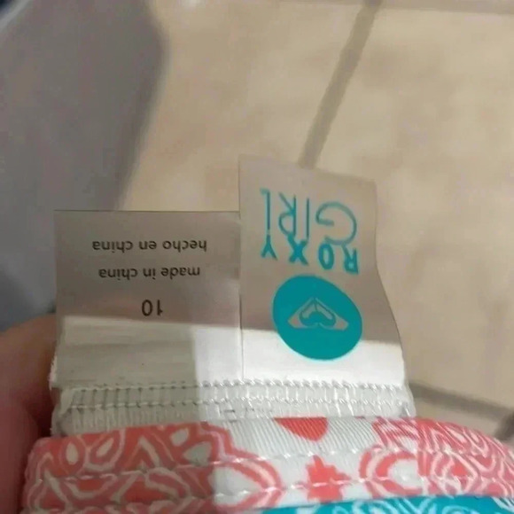 Roxy Girl Bikini Top Size 10 - Picture 4 of 5
